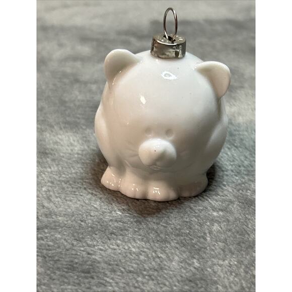 Hallmark Cards 1987 Porcelain Cat Ornament 1.5" Vintage - Picture 1 of 6